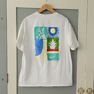 Nike White Oversized Boxy Short Sleeve T-Shirt